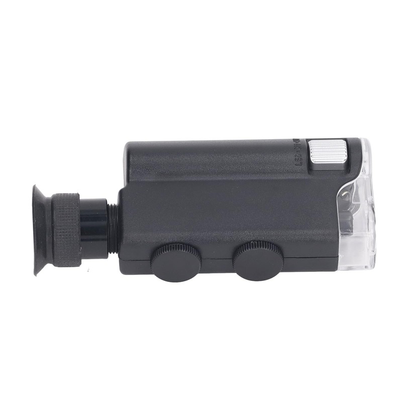 Pocket Microscope, 200x-240x Multifunctional Compact Portable Handheld Microscope UV Flashlight