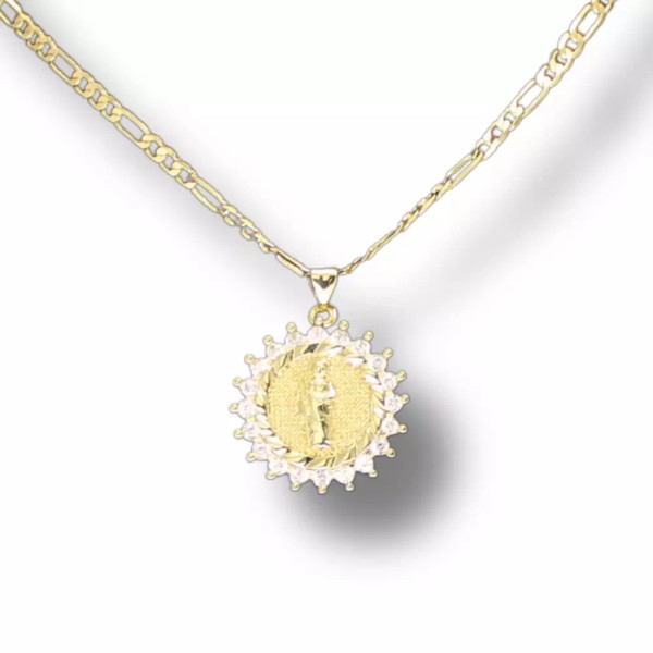 NewAgeBling The Lord is my Shepperd iced Cz Pendant 18k
