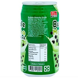 TaiWan Classic Bubble Milk Tea Drink 12.3 oz (Matcha, 24 Count)