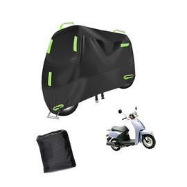 Motorcycle Cover, Compatible with Honda Today, Purple External Line Cut, Windproof, Waterproof, Dustproof, Snowproof, Durable, Anti-Theft, Motorcycle Cover, All Season, Universal, Storage Bag Included
