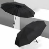Car Safety Hammer Umbrella Black Automatic Strong Auto Mens Women's