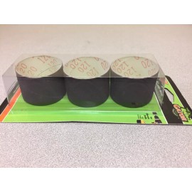 Gator 6091  2" D X 2" L Aluminum Oxide Drum Sander Refill 120 Fine Grit 3 pc
