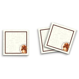 Butler in the Home Sticky Notes 12 Pack 3"x3" 50 Sheet Count Per Pad, Long Haired Dachshund, Cute Funny Memo Note Pads Stationery Journal Planner Paper