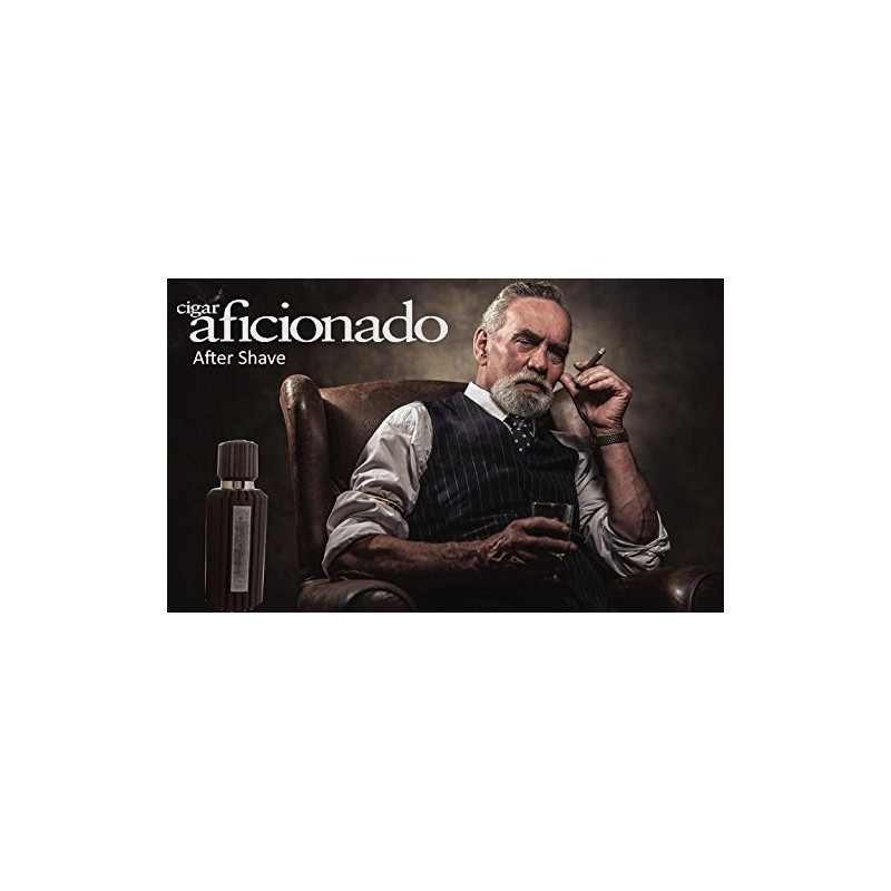 Aficionado Fragrances Cigar Aficionado Aftershave for Men, 3.4 Ounce