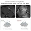 Eastrise Windproof Travel Umbrella with 8 Sturdy Ribs and Black