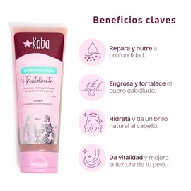 KABA BY DLUCHI Tratamiento para el Cabello Caida  Revitalizante con Uva, Quina y Cola de Caballo para Cabello ms Grueso y Abundante  Fortalece,...    
