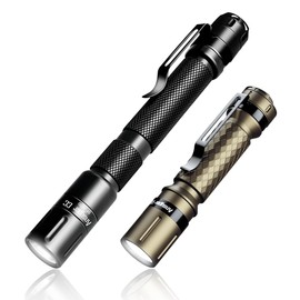 Ansyper CC 3 Modes Small Flashlights LED Powerful High Lumens Tactical Pen Light with Clip, Slim Portable Pocket Compact Torch for Emergency Inspection AAA Battery