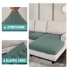 Sectional Couch Covers 3 Piece Stretch Sofa Seat Cushion Cover