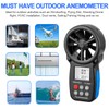 INFURIDER Digital Anemometer YF-866B, Wind Gauge, LCD Wind Speed Meter