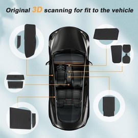 ECOZEN For Peugeot e-3008 GT Allure 2024-2025, non-slip mat, rubber mat, door seam mat, suitable for centre console, cup holder, storage compartment, door seam, shock absorption, protection, noise