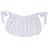 LilMents Womens Waist Apron Retro Kitchen Cleaning Ruffles Half Apron