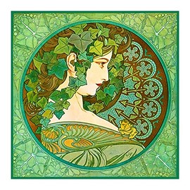 Orenco Originals Ivy Detail by Alphonse Mucha Counted Cross Stitch Pattern
