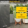 EAST OAK 38 Gallon Outdoor Trash Can | Waterproof Resin