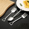 Shovel Spoon Fork Set, 3 Pieces Food Grade Stainless Steel