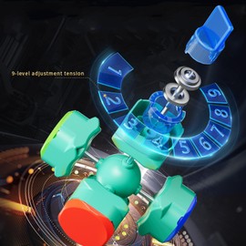 Moyu RS3M V5 Dual Adjustment 3x3 Speed Cube with Robot Shape Display Box Stickerless Magic Cube Silky and Fluent Competitive for Cube Lovers (Magnetic Dual Adjustment Version with Robot Box)