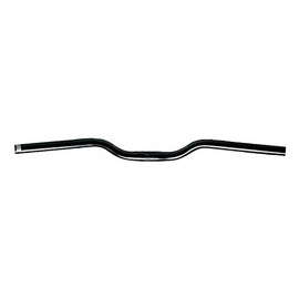 Oxford: Riser handlebar- Alloy Black - 600mm 30mm rise 25.4mm - Black