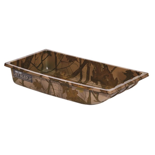 SHAPPELL Camo Jet Sled Jr Small Ice Fishing Shappell w/ Tow Rope Molded Runners Hunt Camp