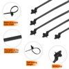HARFINGTON 100pcs Push Mount Cable Zip Tie 4.7" x 0.2"