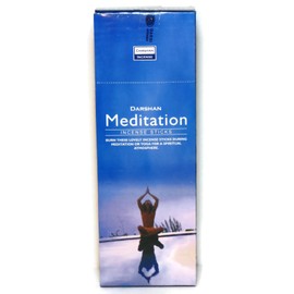 Incense Meditation, 120 Sticks in a Six Pack. Darshan, Hand Made in India.