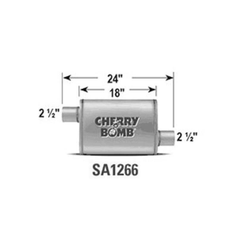 Ansa SA1266 Muffler Cherry Bomb Salute