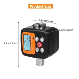 ENGC-200 Digital Display Torque Meter Wrench Torque Tester 1/2'' Drive with Sound Light Alarm Function High Accuracy 4 Torque Units Backlit Display - Perfect for Automotive Bike Bicycle Motorcycle