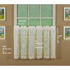 Today's Curtain Hopewell Premium Lace Tier 24", Cream, 58W x