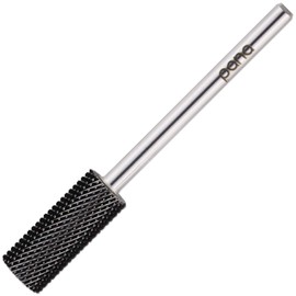 PANA Flat Top Small Barrel 3/32" Shank Size - (DLC Black, Fine Grit) - Fast remove Acrylic or Hard Gel Nail Drill Bit for Manicure Pedicure Salon Professional or Beginner