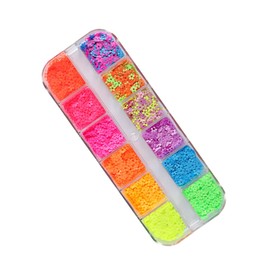 Mikinona Manicure Sequin Set Nail Manicure Confetti 12 Color Nail Art Glitter Confetti Sequins