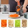 Rotary Cheese Grater Shredder with Handle Handheld Round Mandoline Vegetable