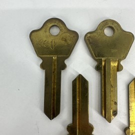 LOT OF 6 ESP Lock Corp WE1 Key Blank Uncut Keys Made in USA