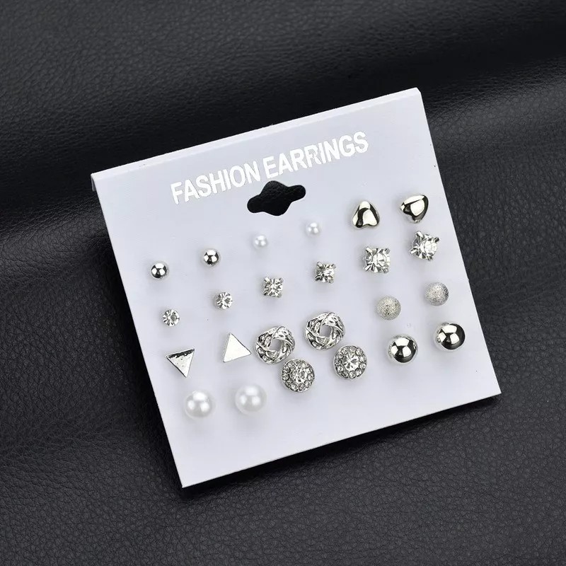 Deluxe Aretes Elegantes Set De 12 Paquete Envío Gratis Moda