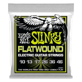 Ernie Ball Regular Slinky Flatwound Electric Guitar Strings 10-46 Gauge (P02591)