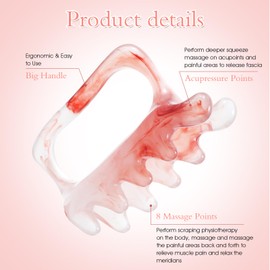 Large Fascia Massage Blaster Tool, Myofascial Release, Muscle Knots, Trigger Points, Cellulite Massager Tool for Body Tension Relief, Promote Lymphatic Circulation, Pink