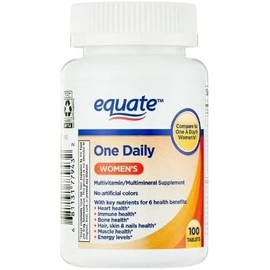 Kwabossal Equate Chewable Tablets- 90 Count/Equate On Daily Women 100 Count (Pack of 2)