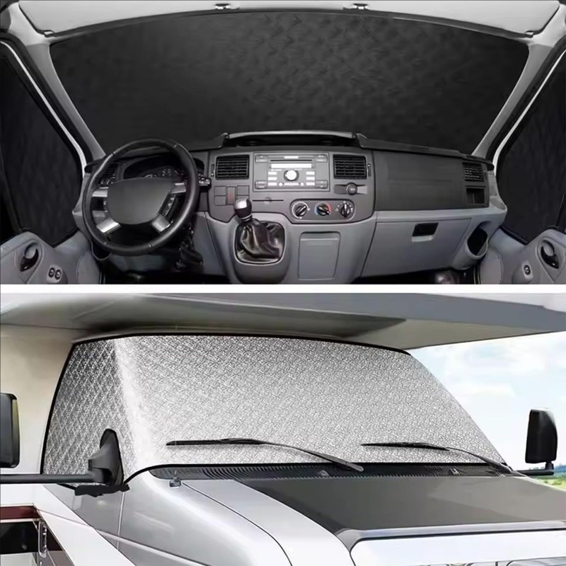 KDOWES RV Windshield Cover Compatible with Ford E450 Class C