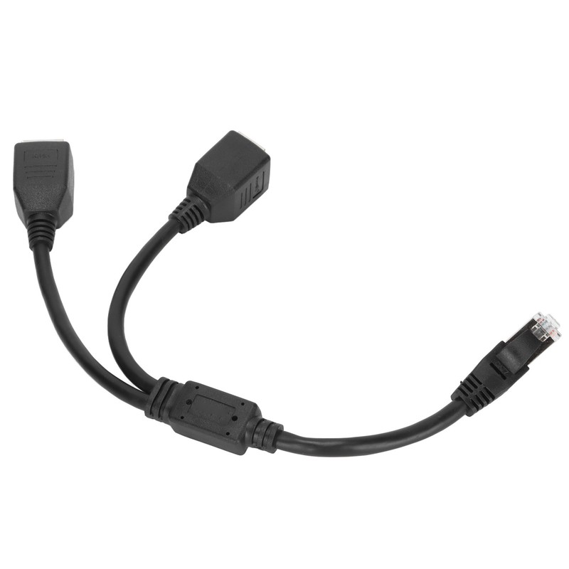 RJ45 Ethernet Adapter Cable Extension Function 1 to 2 Port