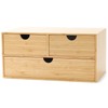 Wisuce Bamboo Desk Organizer - Mini Desktop Drawer Tabletop Storage