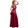 Women Satin Infinity Dress with Bandeau Halter Neck Convertible Bridesmaid