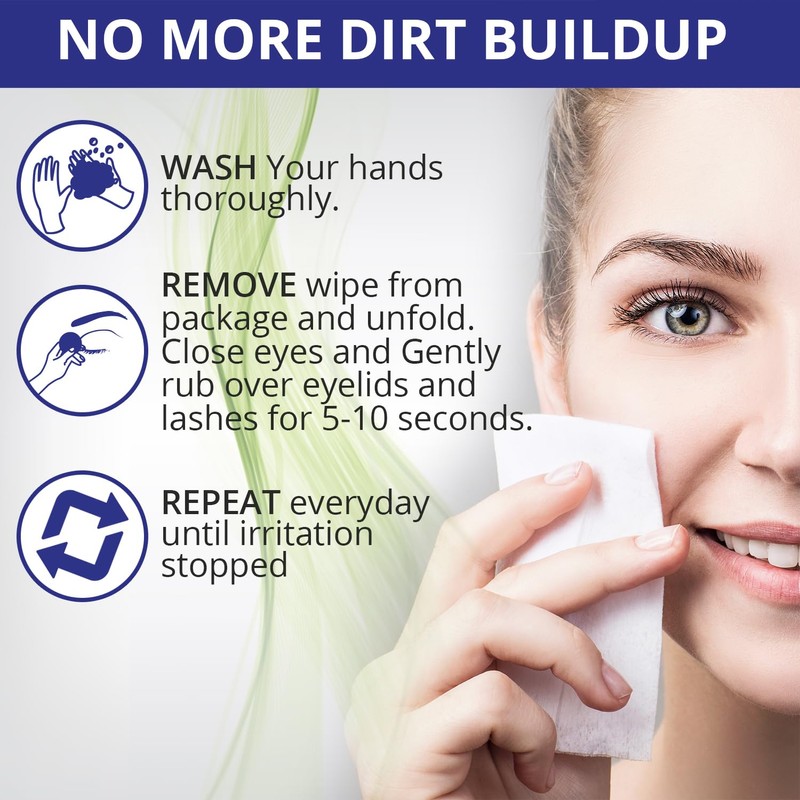 NOVEHA Eyelid Wipes - For Delicate Lashes and Eyelids -