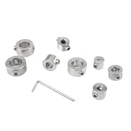 8-piece drill depth stop set, drill depth limiter limit the depth of the drill positioner, locator, depth stop, dowels, position regulator ring, 3-10 mm