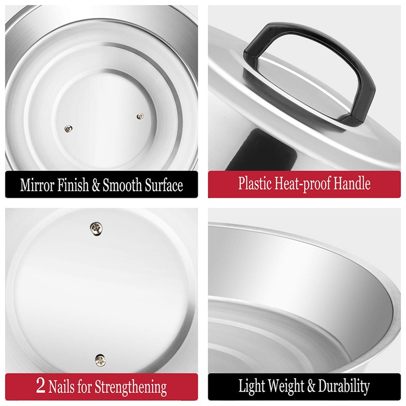 HaSteeL Cheese Melting Dome Set of 2, 12 Inch Round