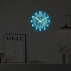 Constantplanet Blue Glow in The Dark Wall Clock for Kids