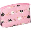 Maeda Dyeing 111929 Wafu Biyori Cat Bottom Pouch Pink