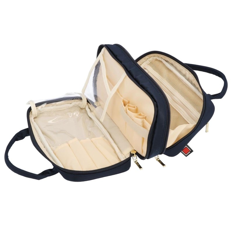 Cosmetic Pouch, Functional Pouch with Buehler Pocket & Outer Pocket,