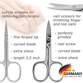 3 Swords Germany - brand quality 8 piece manicure pedicure grooming kit set burgundy synthetic leather case in gift box, Made by 3 Swords