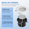 2 Pack 4 Inch ABS Soffit Exhaust Vent with Built-in