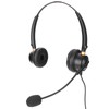 Binaural Headset Aluminum Shell Telephone Headset with Microphone and Audio