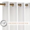 NICETOWN Non-See-Through White Privacy Sheer Curtains 90 Inches Long 2
