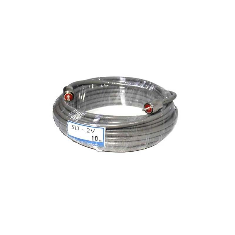 Coaxial Cable, 5D-2V, 32.8 ft (10 m), M Type Connectors