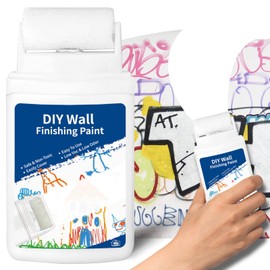 Wall Mending Agent,Roll on Spackle Wall Repair Tool,Portable Drywall Repair Paint,Small Roller Brush Repair kit,Walls Fix Quick and Easy Solution,3 Fl OZ